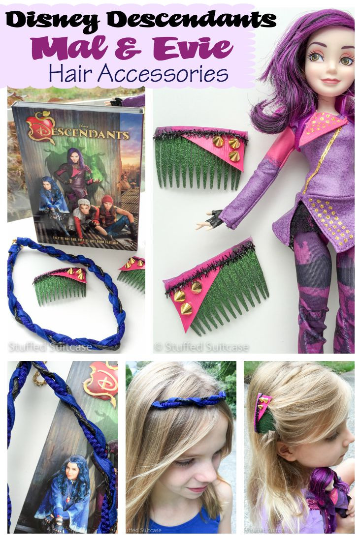 Best ideas about DIY Mal Descendants Costume
. Save or Pin DIY Disney Hair Accessories for Descendants Mal and Evie Now.