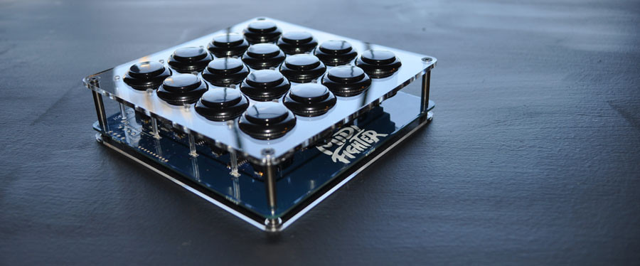 DIY Midi Controller Kit
 SIDE VIEW MIDIFIGHTER KIT