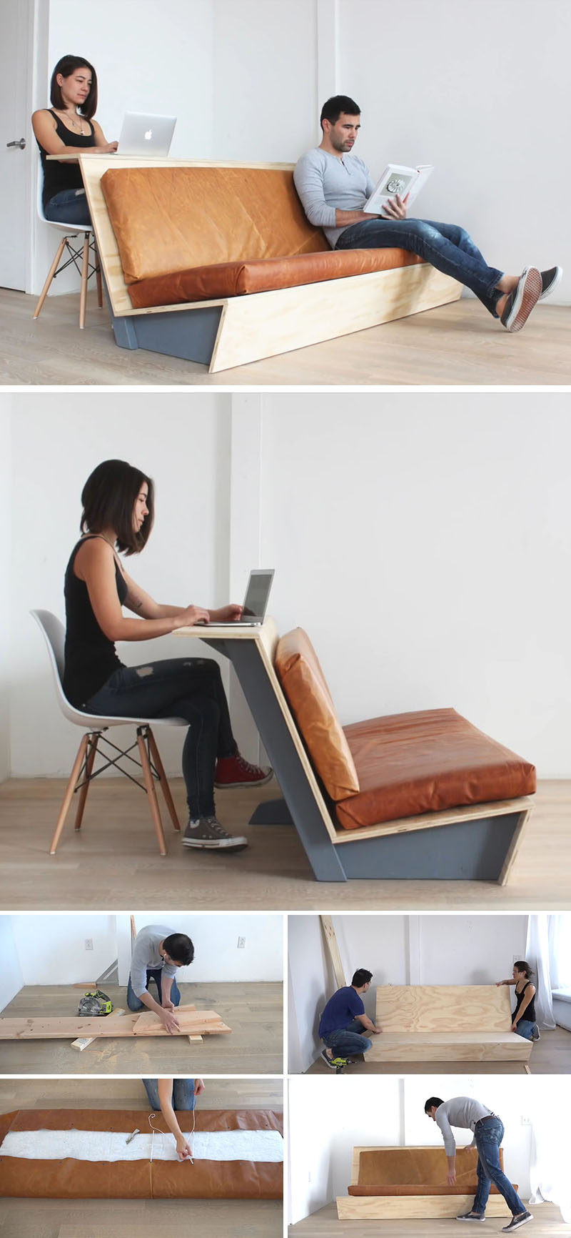 DIY Modern Furniture
 Make This DIY Modern Couch That Also Doubles As A Desk