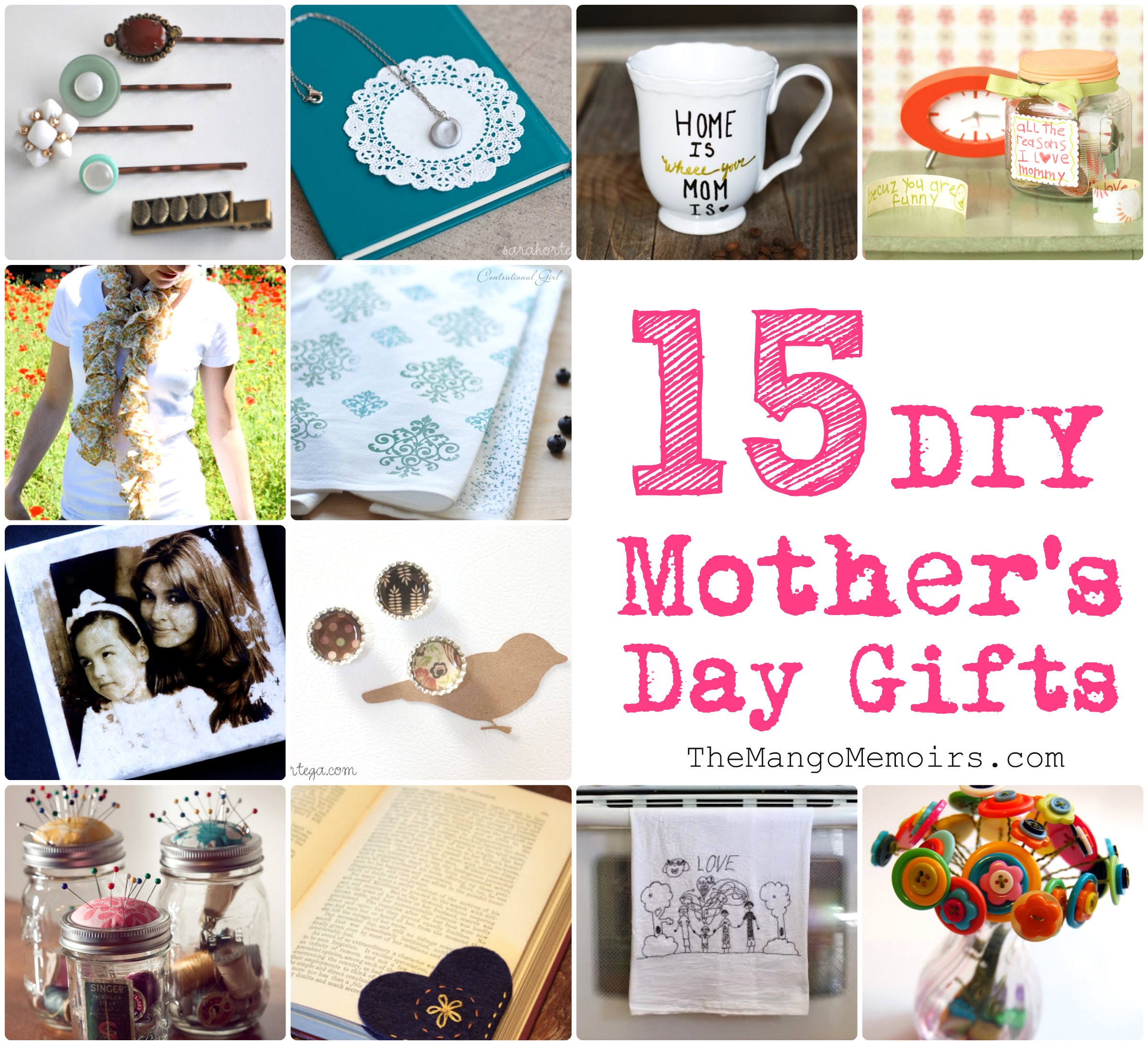 DIY Mother Gifts
 inspired DIY Gifts for Mother’s Day