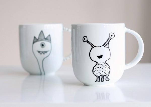 DIY Mug Designs
 50 DIY Sharpie Coffee Mug Designs To Try Bored Art