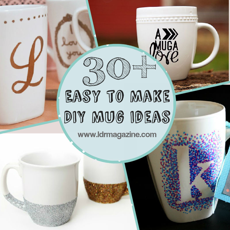 DIY Mug Designs
 Coffee Mug Decoration İdeas – DIY Cute Ideas