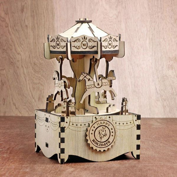 Best ideas about DIY Music Box
. Save or Pin Merry Go Round DIY Wind Up Music Box 3D Wooden Puzzle Now.