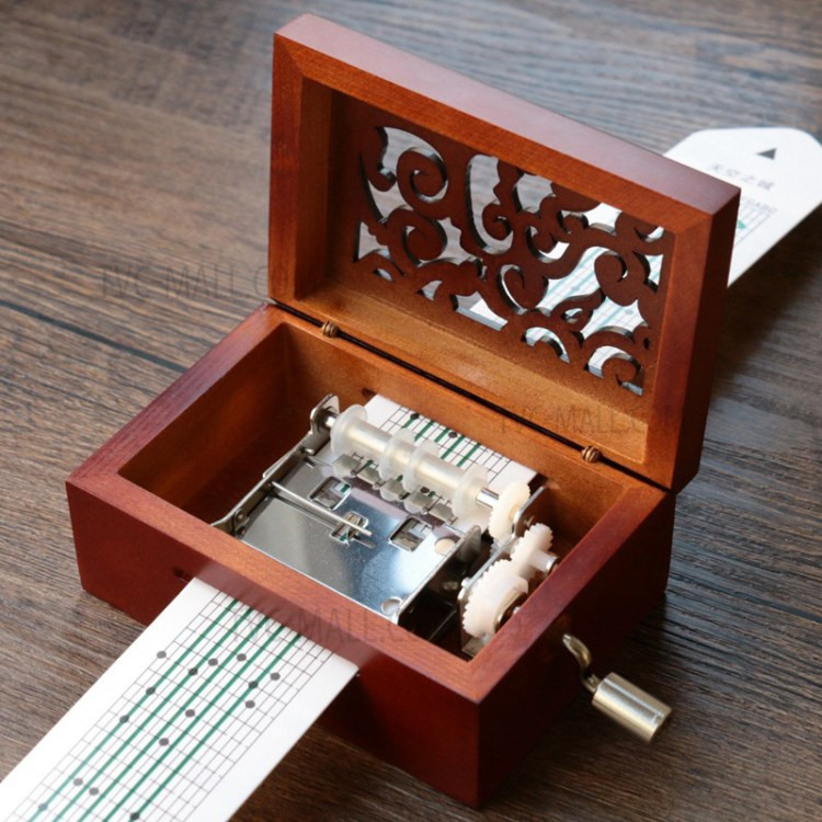 Best ideas about DIY Music Box
. Save or Pin Vintage 15 Note Wooden Hollow DIY Music Box Hand Cranked Now.