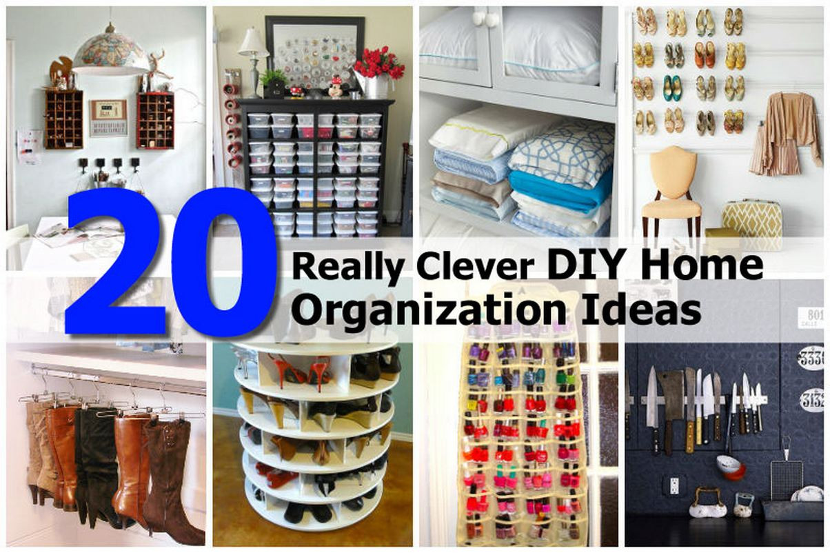 Best ideas about DIY Organization Tips
. Save or Pin 20 Really Clever DIY Home Organization Ideas Now.