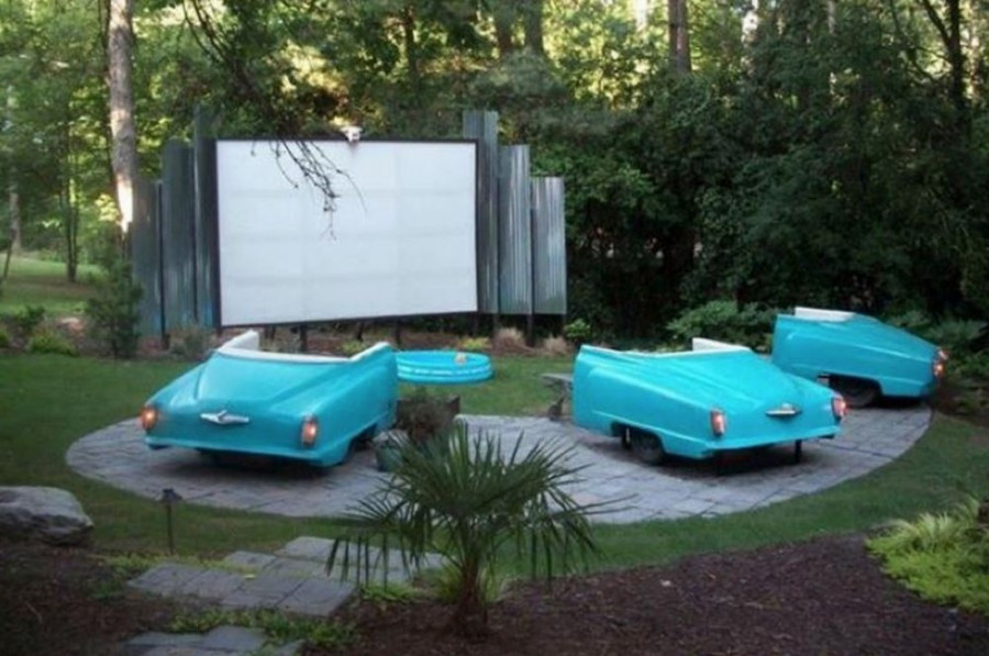 DIY Outdoor Movie Theater
 Diy backyard theater