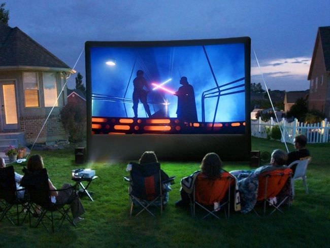 DIY Outdoor Movie Theater
 Build A Backyard Movie Theater