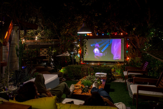 DIY Outdoor Movie Theater
 Show Thyme How to Build an Outdoor Theater in Your Garden