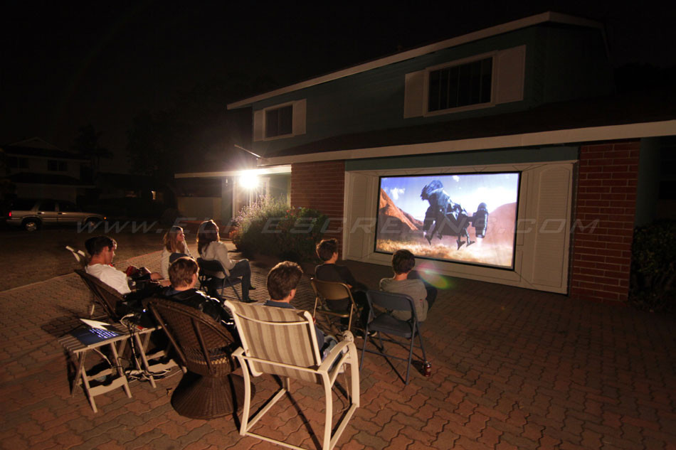 DIY Outdoor Projector Screen
 VMAX Dual Series 3D & 4K Projection Screens Elite Screens