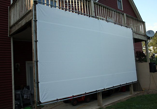 DIY Outdoor Projector Screen
 DIY Outdoor Movie Screen Weekend Projects Bob Vila