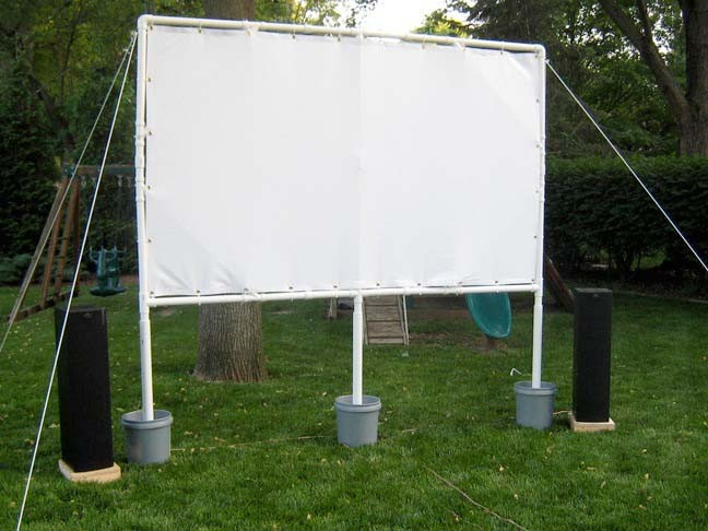 DIY Outdoor Projector Screen
 Summer DIY Build A Backyard Theater