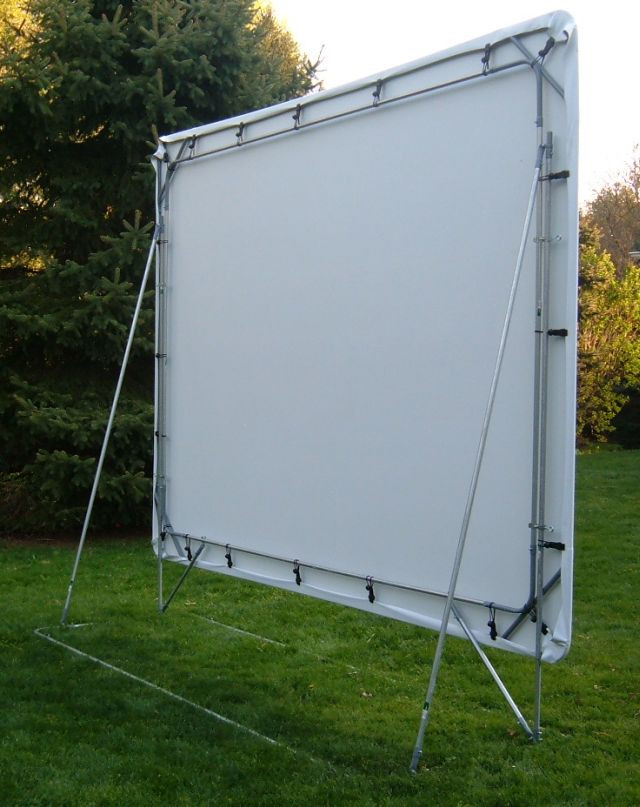 DIY Outdoor Projector Screen
 88"x110" MATTE CANVAS FIXED PORTABLE IN OUTDOOR FRONT