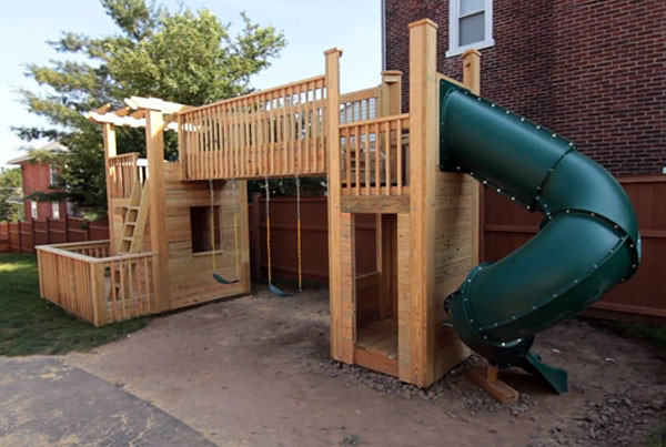 DIY Outdoor Slide
 The Ultimate Collection of Free DIY Outdoor Playset Plans