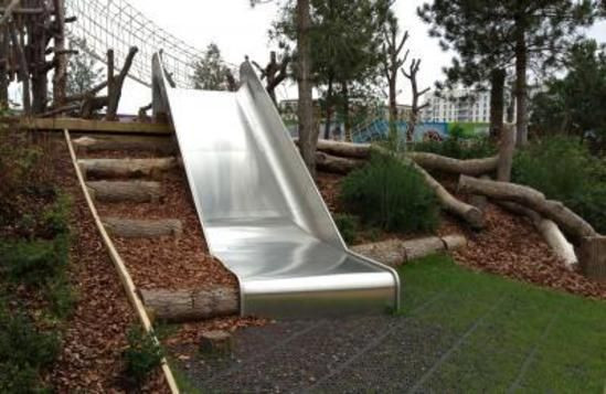 DIY Outdoor Slide
 30 best images about Mountain hillside slide on Pinterest