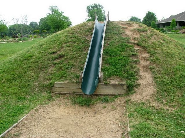 DIY Outdoor Slide
 The Learning Landscape Playground Hills and Embankment Slides