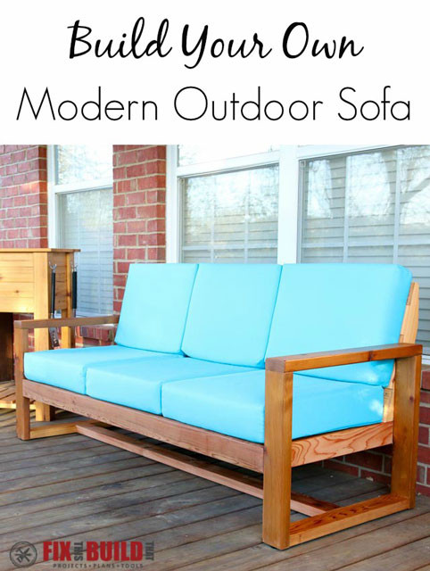 DIY Outdoor Sofa Plans
 How to Build a DIY Modern Outdoor Sofa