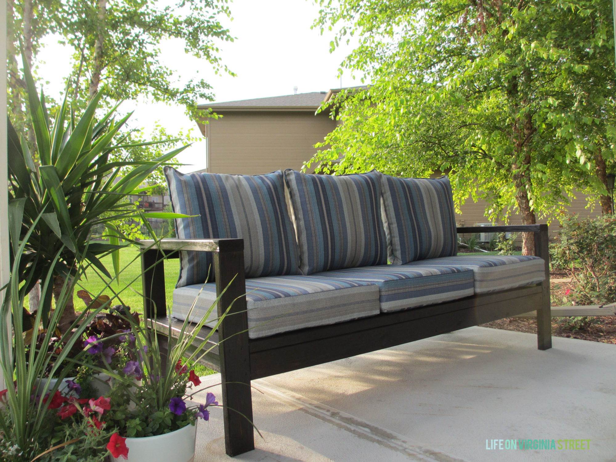 DIY Outdoor Sofa Plans
 DIY Outdoor Couch Life Virginia Street