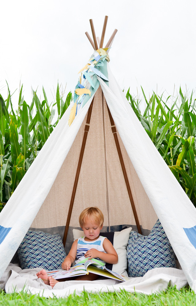 Best ideas about DIY Outdoor Teepee
. Save or Pin DIY No Sew Teepee Project Nursery Now.
