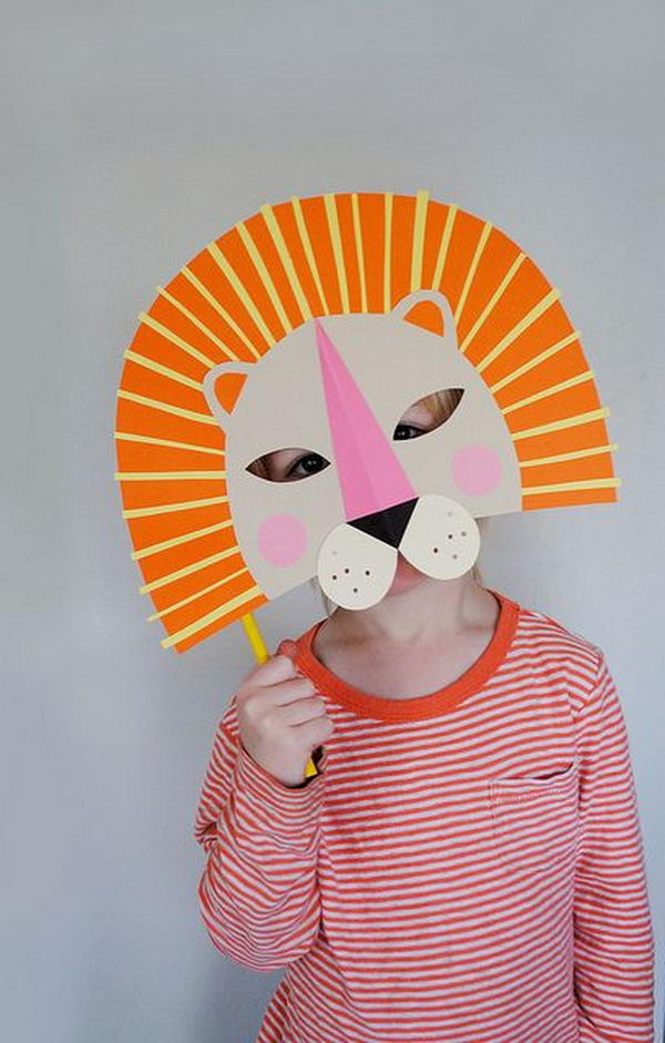 DIY Paper Mask
 20 DIY Halloween Mask Crafts for Kids Hative