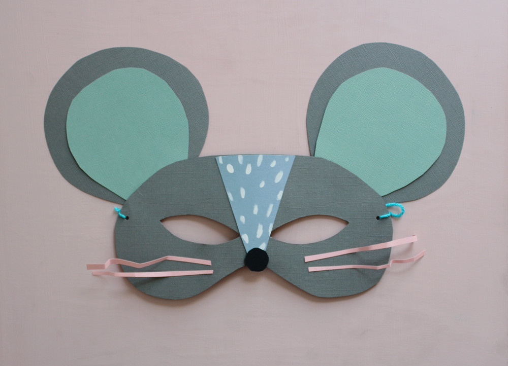 DIY Paper Mask
 DIY Paper Cat and Mouse Masks Mer Mag