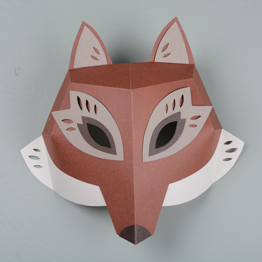 DIY Paper Mask
 Paper mask – Fox – The Gentle Journal