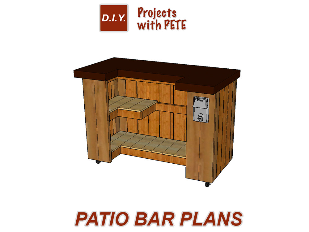 DIY Patio Bar Plans
 DIY Project Plans Downloadable Detailed Plans and Cut List