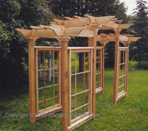 DIY Pergola Plans
 An Arts and Crafts Pergola Plan by GardenStructure