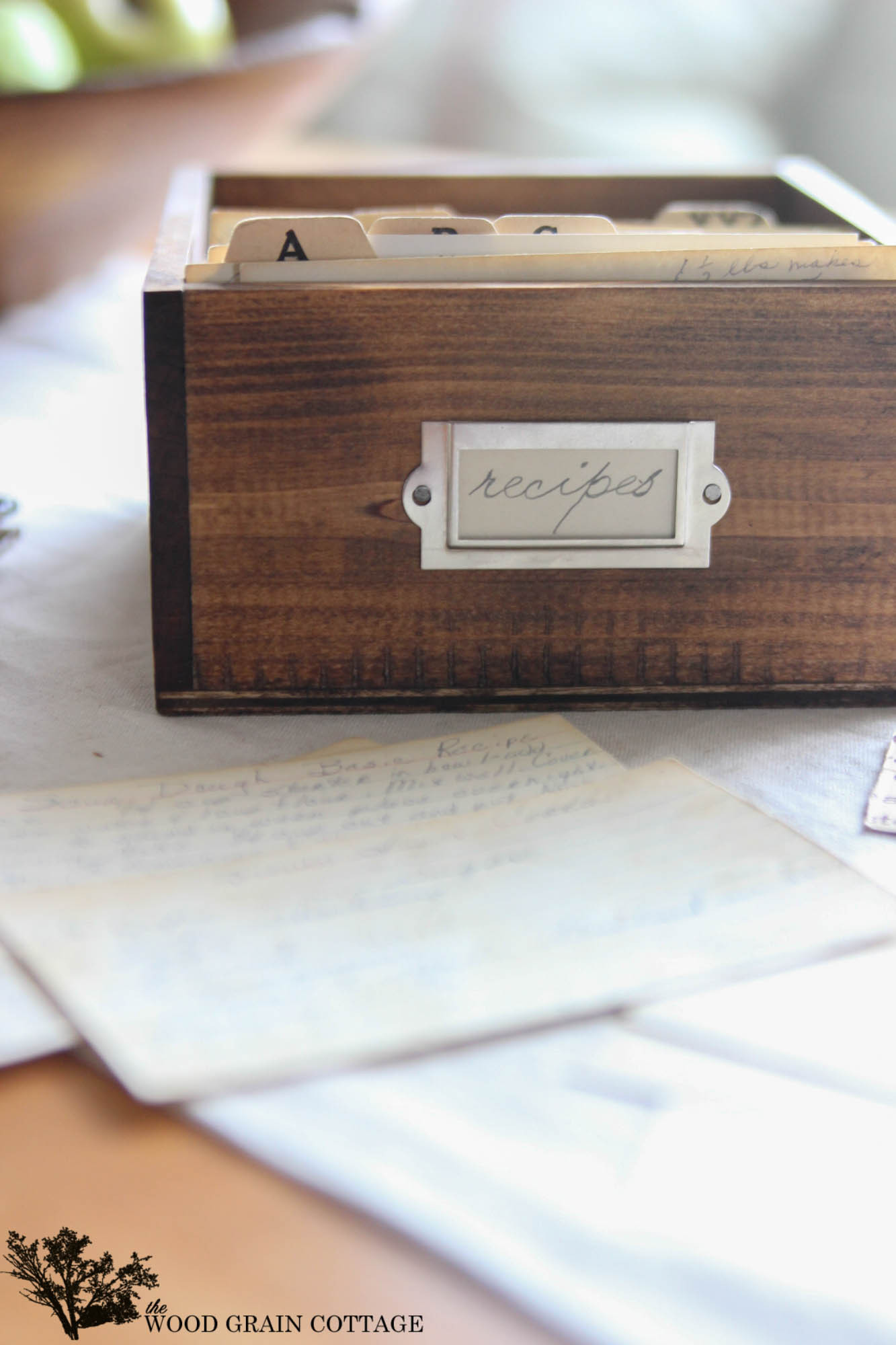 DIY Recipe Boxes
 DIY Recipe Box The Wood Grain Cottage