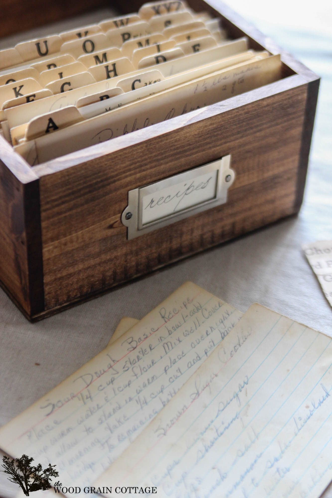 DIY Recipe Boxes
 DIY Recipe Box The Wood Grain Cottage