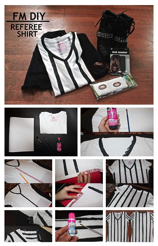 DIY Referee Costumes
 DIY Referee Shirt Perfect for this up ing Super Bowl