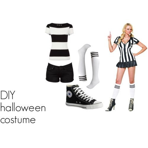 DIY Referee Costumes
 Diy Female Referee Costume Halloween Pinterest