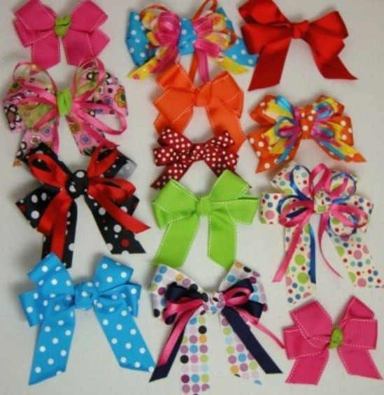 DIY Ribbon Hair Bows
 30 Fabulous and Easy to Make DIY Hair Bows Page 3 of 3