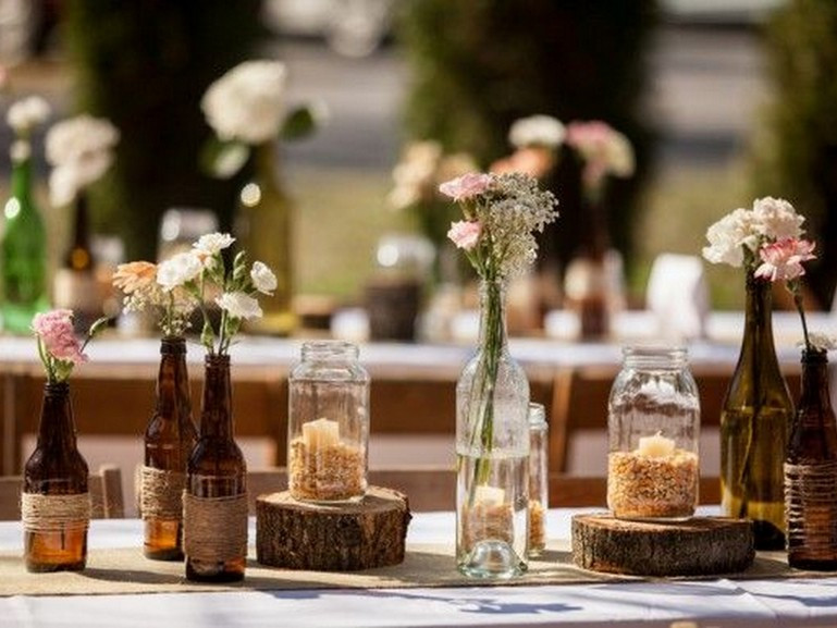 DIY Rustic Wedding Centerpieces
 Rustic Wedding Decor