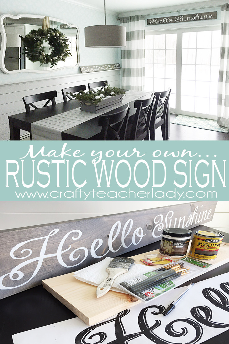 Best ideas about DIY Rustic Wood Signs
. Save or Pin Crafty Teacher Lady DIY Rustic Wood Sign Tutorial Now.