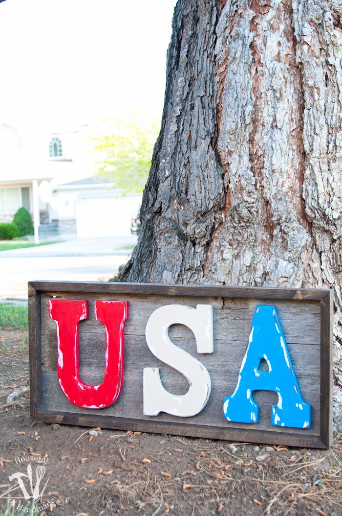 Best ideas about DIY Rustic Wood Signs
. Save or Pin Easy DIY Rustic USA Wood Sign a Houseful of Handmade Now.