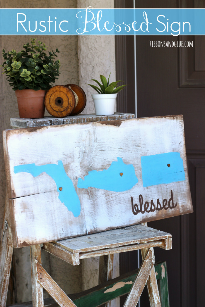 Best ideas about DIY Rustic Wood Signs
. Save or Pin How to make a Rustic Wood Painted State Sign Now.