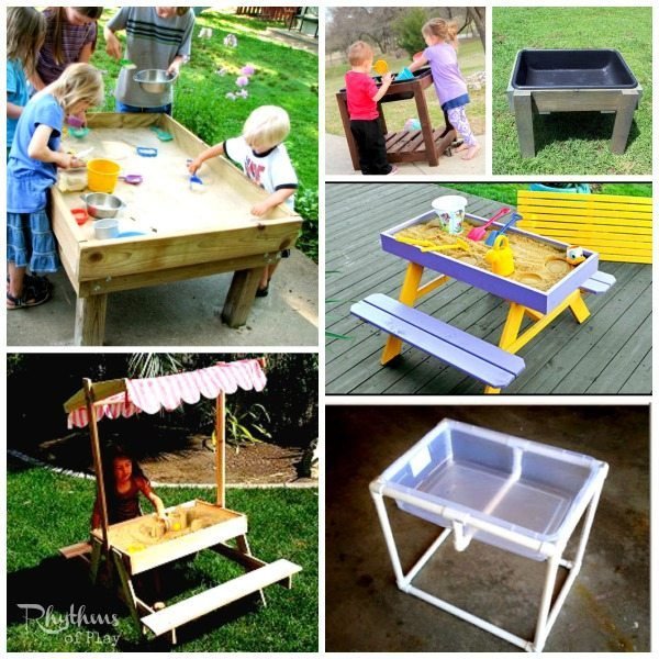 DIY Sandbox Table
 Top 10 Backyard Sandbox Ideas Rhythms of Play