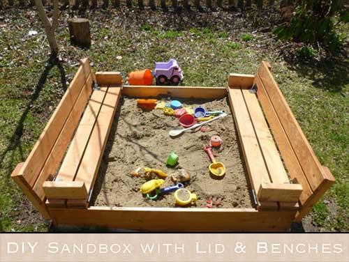 Best ideas about DIY Sandbox With Lid
. Save or Pin DIY Sandbox with Lid & Benches Now.