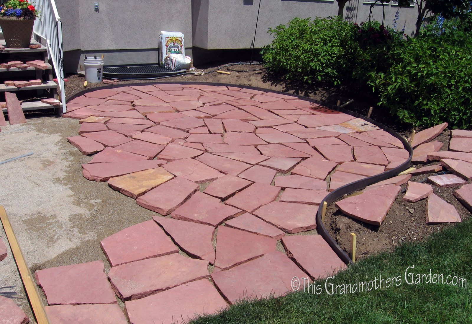 Best ideas about Diy Sandstone Patio
. Save or Pin This Grandmother s Garden A Giant Puzzle Part Two of our Now.