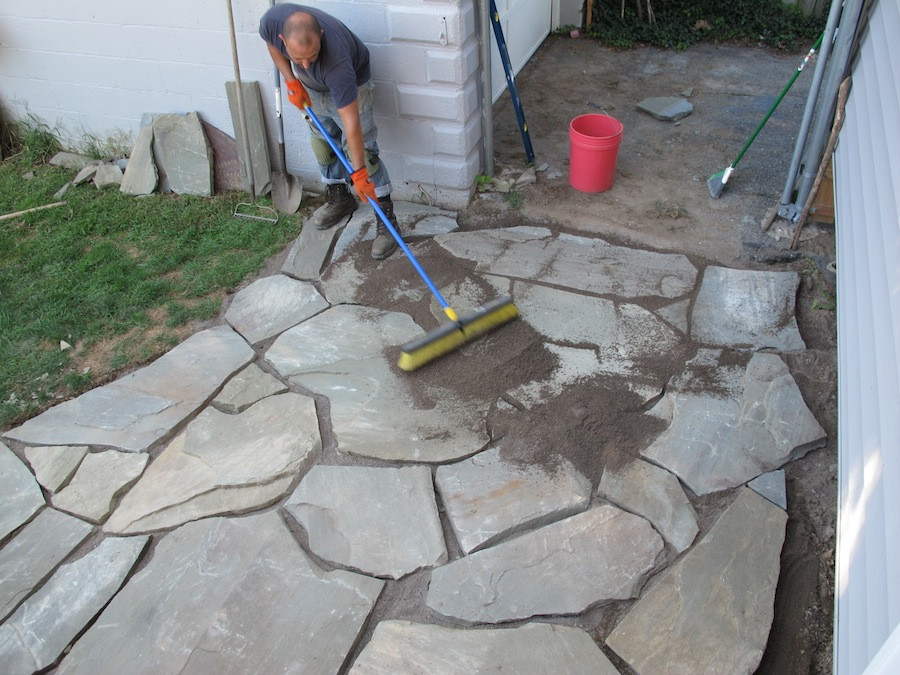 Best ideas about Diy Sandstone Patio
. Save or Pin The 12 hour DIY Flagstone Patio Now.