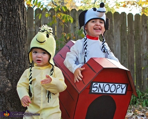 DIY Snoopy Costumes
 Homemade Snoopy and Woodstock Costumes
