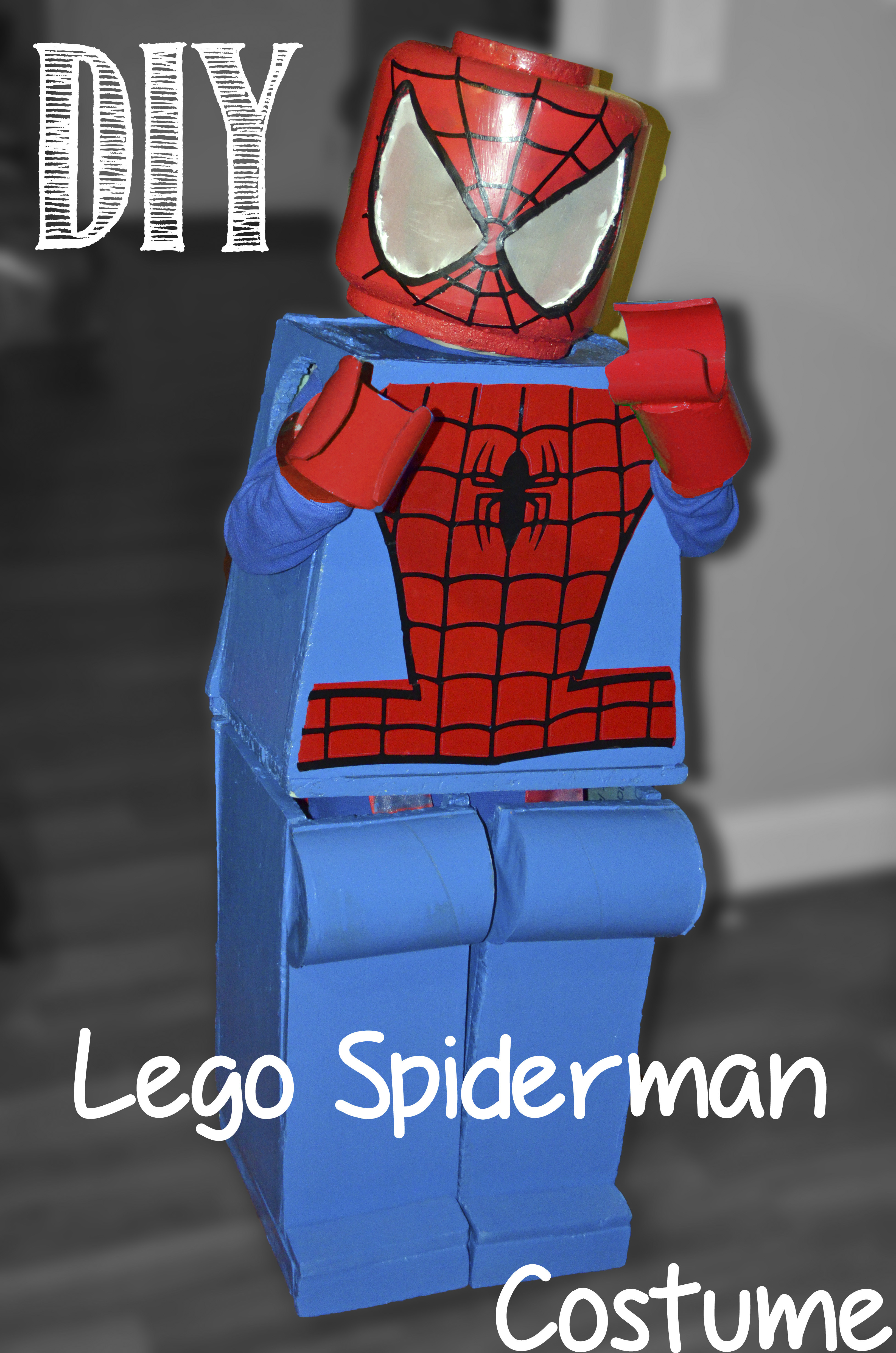 DIY Spiderman Costume
 DIY Lego Spiderman Costume Honeysuckle Footprints