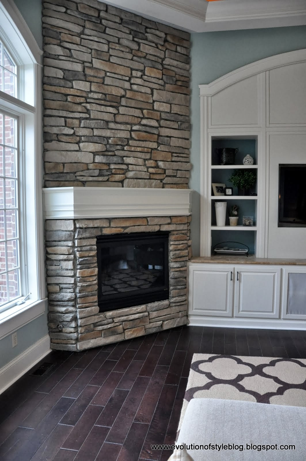 DIY Stone Fireplace
 DIY Stone Fireplace Reveal for real Evolution of Style