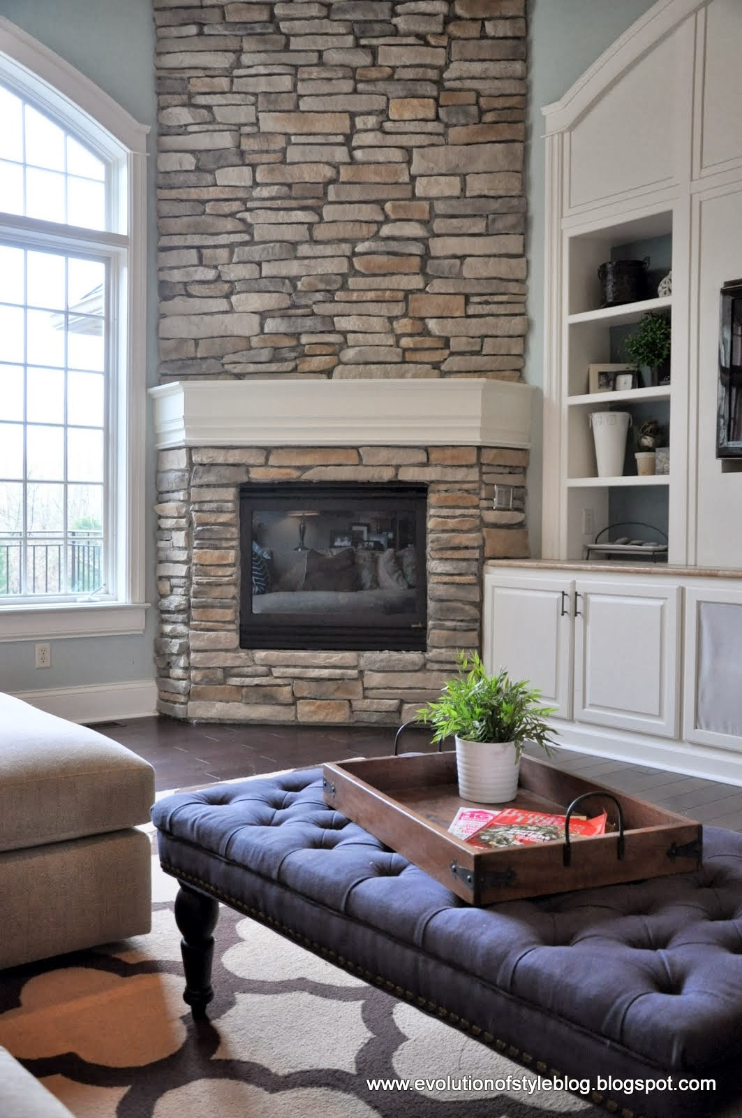 DIY Stone Fireplace
 DIY Stone Fireplace Reveal for real Evolution of Style