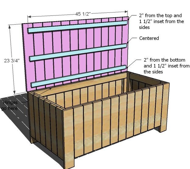 DIY Storage Bench Plans
 Ana White Build a Outdoor Storage Bench