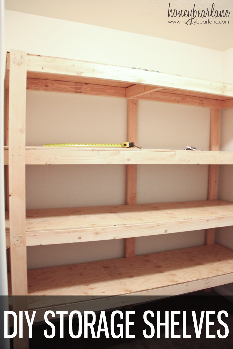 DIY Storage Shelves
 DIY Storage Shelves HoneyBear Lane