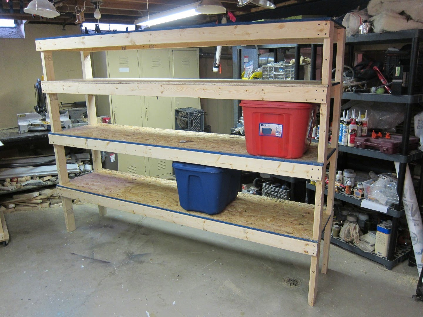 DIY Storage Shelves
 20 DIY Garage Shelving Ideas