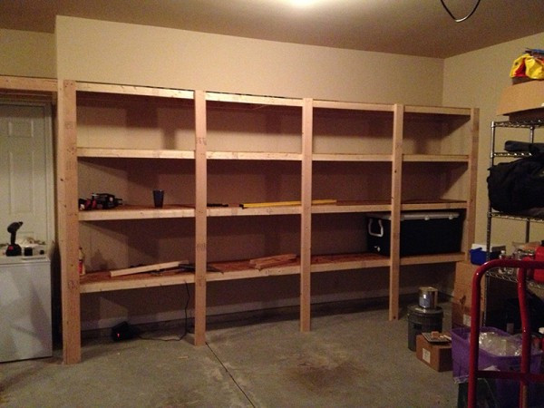 DIY Storage Shelves
 20 DIY Garage Shelving Ideas