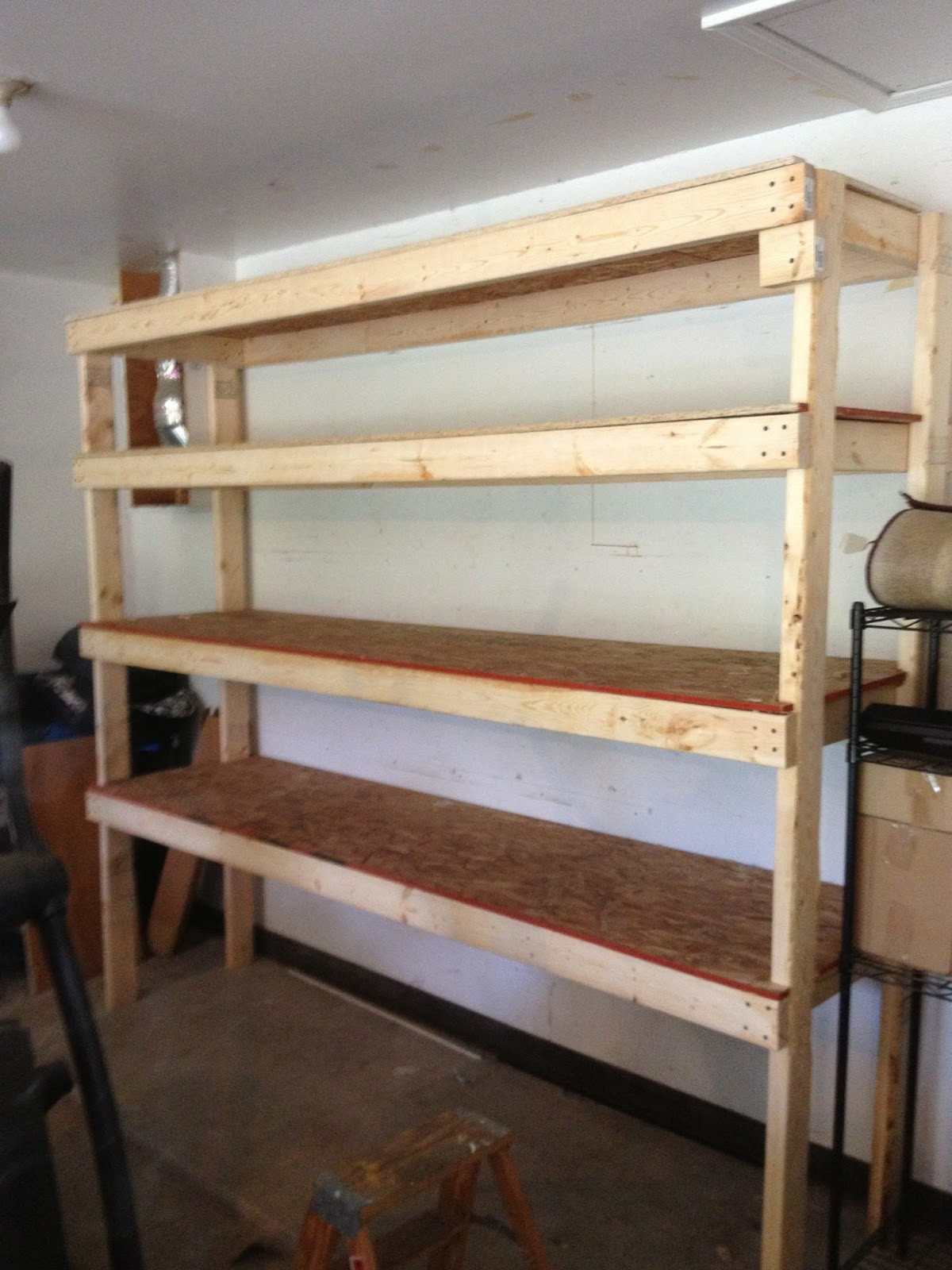 DIY Storage Shelves
 20 DIY Garage Shelving Ideas