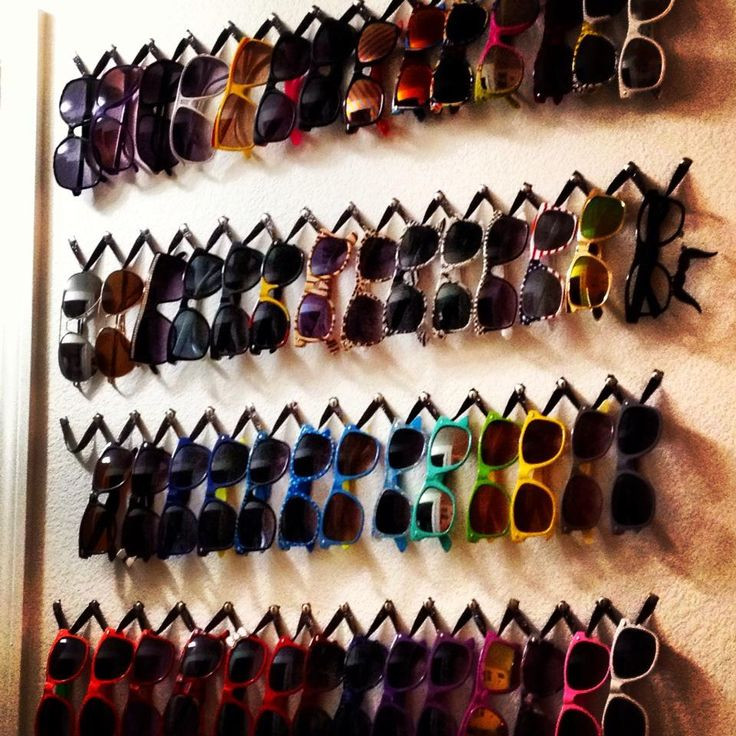 DIY Sunglasses Organizer
 40 best images about Sunglass Display and Storage Ideas on